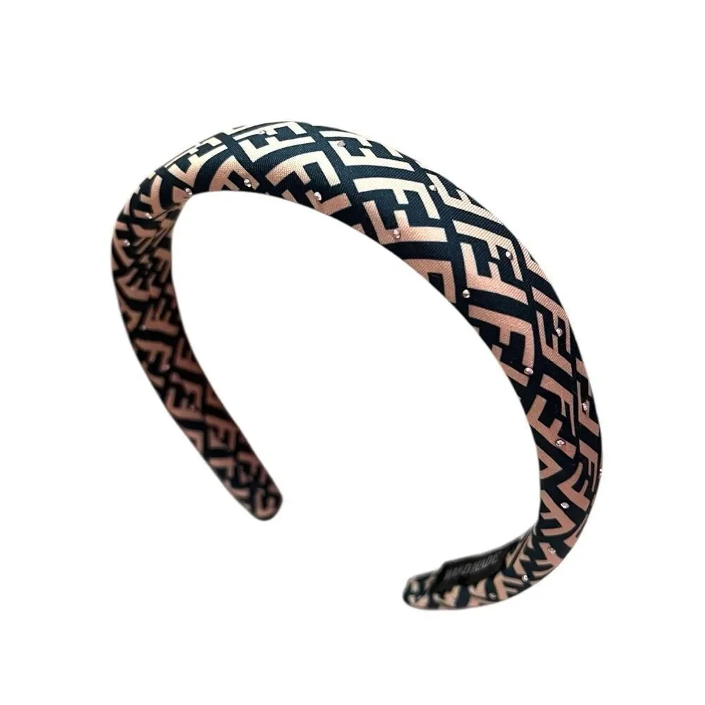 💎2/$30💎 Handmade Upcycled Designer Inspired Teal And Cream FF Patterned Headband